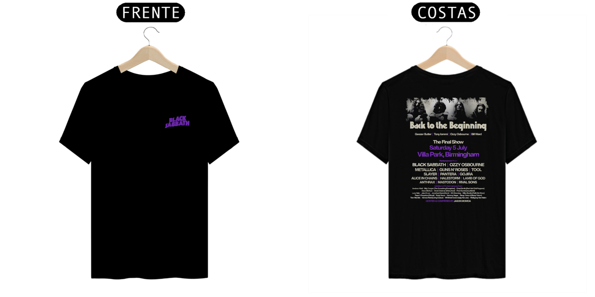 T-Shirt Classic Black Sabbath - Back to the Beginning