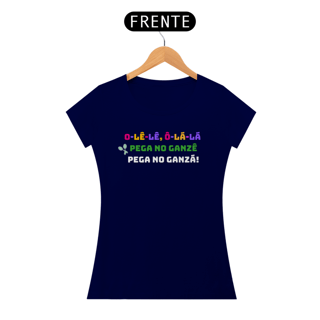 Nome do produto Camiseta Baby Look - Pega no Ganzá