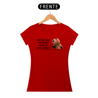 Nome do produto Depois não vai dizer