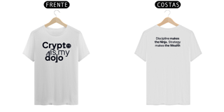 Nome do produtoCamiseta Clássica - Crypto is my Dojo