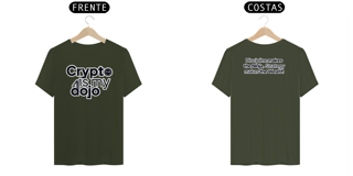 Nome do produtoCamiseta Clássica - Crypto is my Dojo