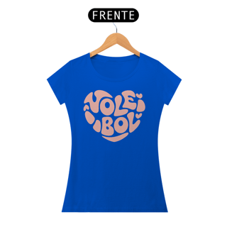 Nome do produto Camiseta Feminina de Voleibol – Estampa Coração