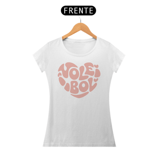 Nome do produto Camiseta Feminina de Voleibol – Estampa Coração