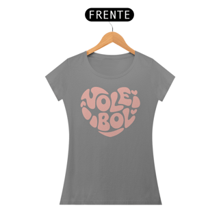 Nome do produto Camiseta Feminina de Voleibol – Estampa Coração