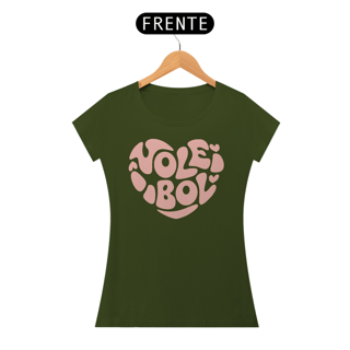 Nome do produto Camiseta Feminina de Voleibol – Estampa Coração