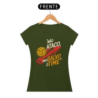 Nome do produto Camiseta Líbero – “Não Ataco, Mas Salvo o Time”