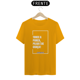 Nome do produto Camiseta Torce a Porca - Estampa Branca