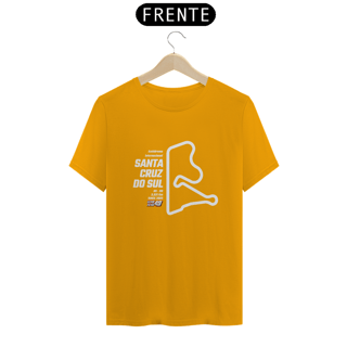 Nome do produto Camiseta Pistas - Sta Cruz do Sul - Estampa Branca