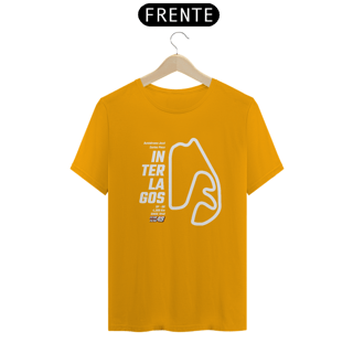 Nome do produto Camiseta Pistas - Interlagos - Estampa Branca
