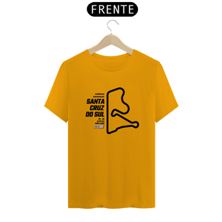 Nome do produto Camiseta Pistas - Santa Cruz do Sul - Estampa Preto