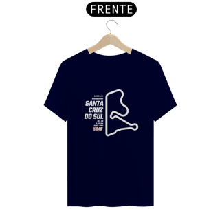 Nome do produto Camiseta Pistas - Sta Cruz do Sul - Estampa Branca