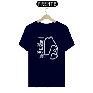 Nome do produto Camiseta Pistas - Interlagos - Estampa Branca