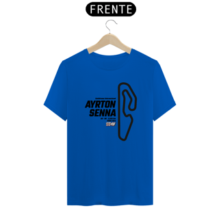 Nome do produto Camiseta Pistas - Ayrton Senna - Estampa Preto