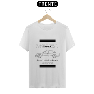 Nome do produto Camiseta Monza Tubarão - Estampa Preta