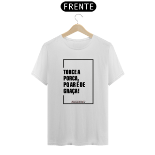 Nome do produto Camiseta Torce a Porca - Estampa Preta