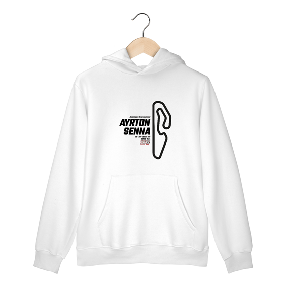 Blusa Pistas - Ayrton Senna - Estampa Preta
