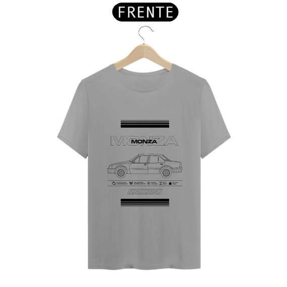 Camiseta Monza Tubarão - Estampa Preta