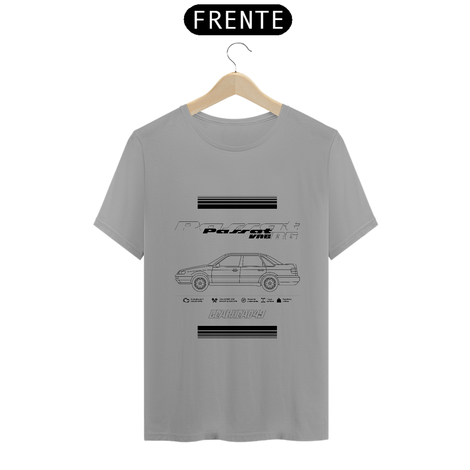 Camiseta Passat VR6 - Estampa Preta