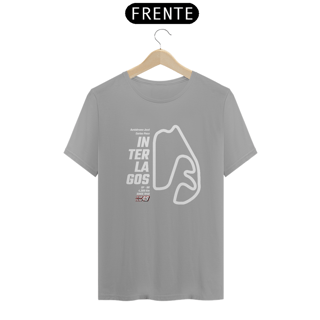 Nome do produto Camiseta Pistas - Interlagos - Estampa Branca