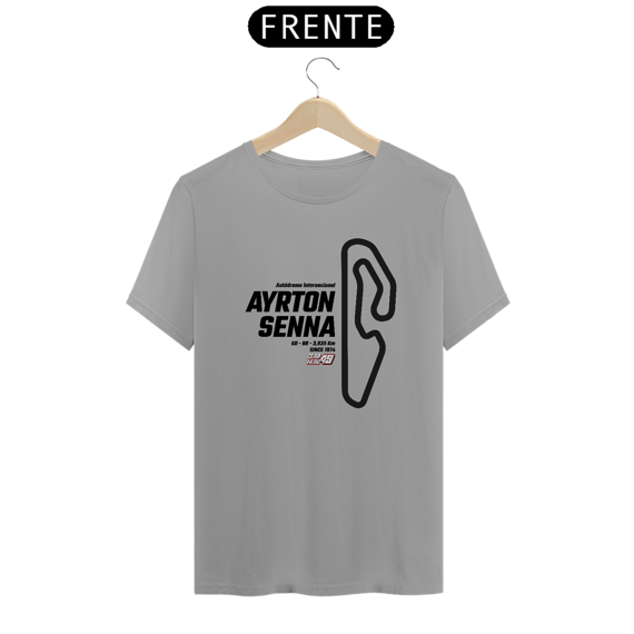 Camiseta Pistas - Ayrton Senna - Estampa Preto