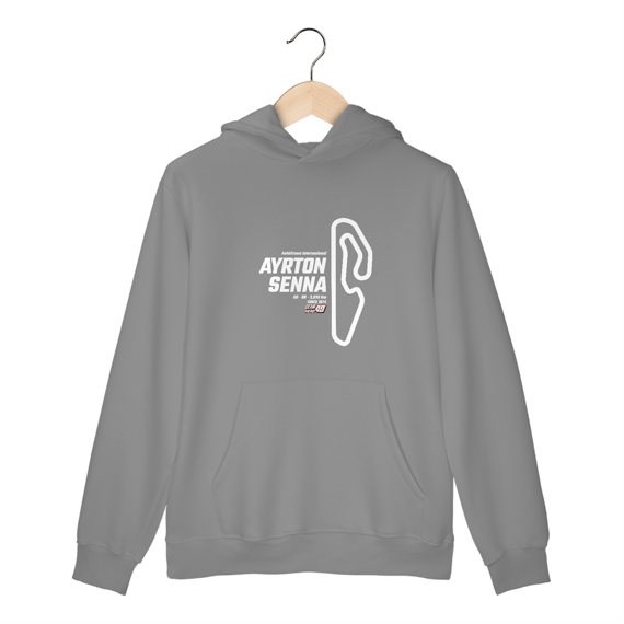 Blusa Pistas - Ayrton Senna - Estampa Branca