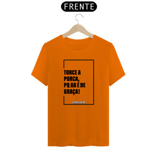 Nome do produto Camiseta Torce a Porca - Estampa Preta