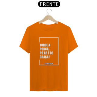 Nome do produto Camiseta Torce a Porca - Estampa Branca