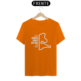 Nome do produto Camiseta Pistas - Sta Cruz do Sul - Estampa Branca