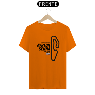 Nome do produto Camiseta Pistas - Ayrton Senna - Estampa Preto
