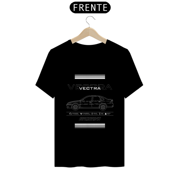 Camiseta Vectra B - Estampa Branca