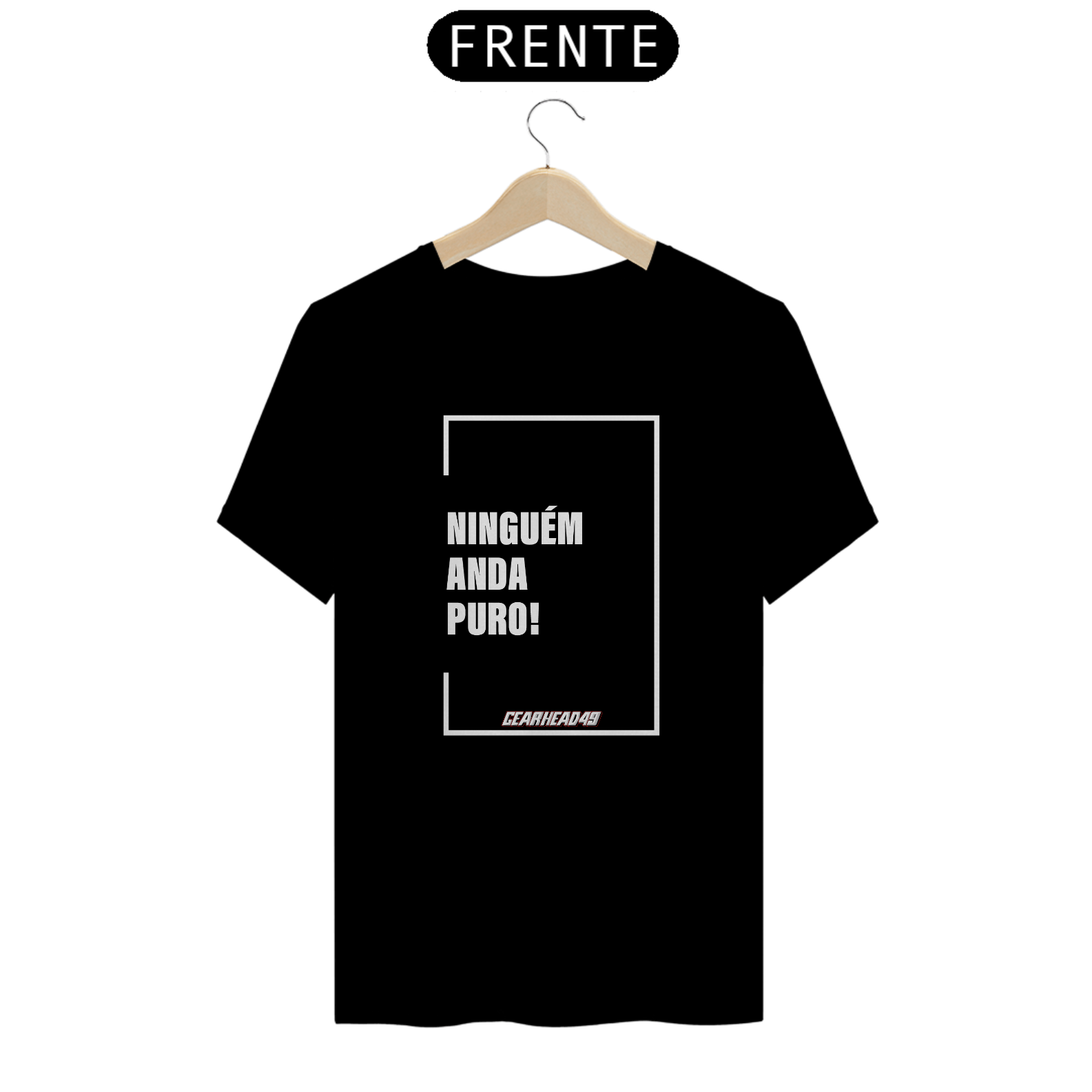 Camiseta N A P - Estampa Branca