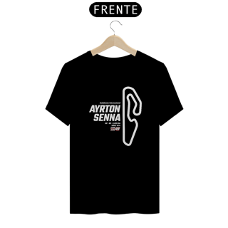 Camiseta Pistas - Ayton Senna - Estampa Branca