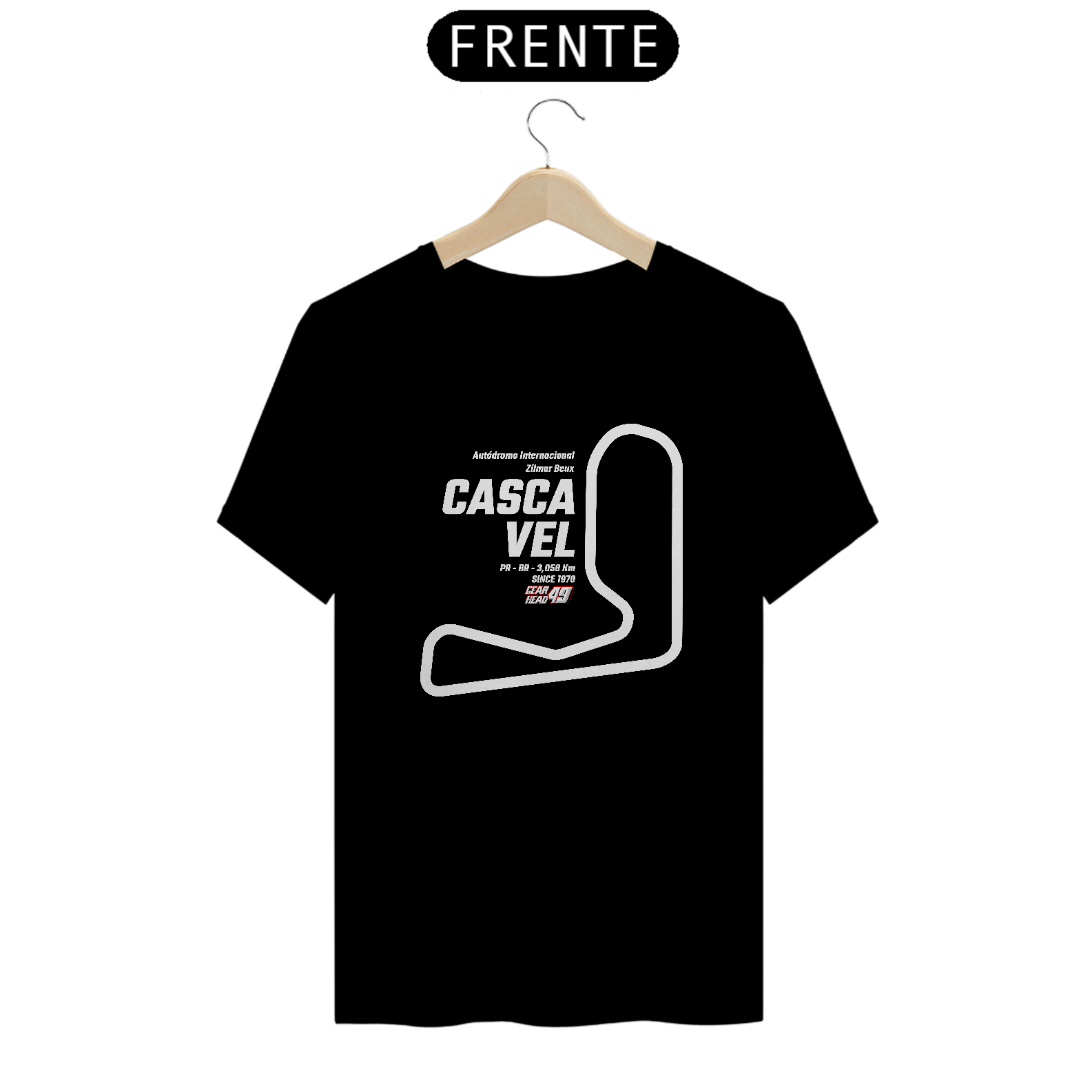 Camiseta Pistas - Cascavel - Estampa Branca