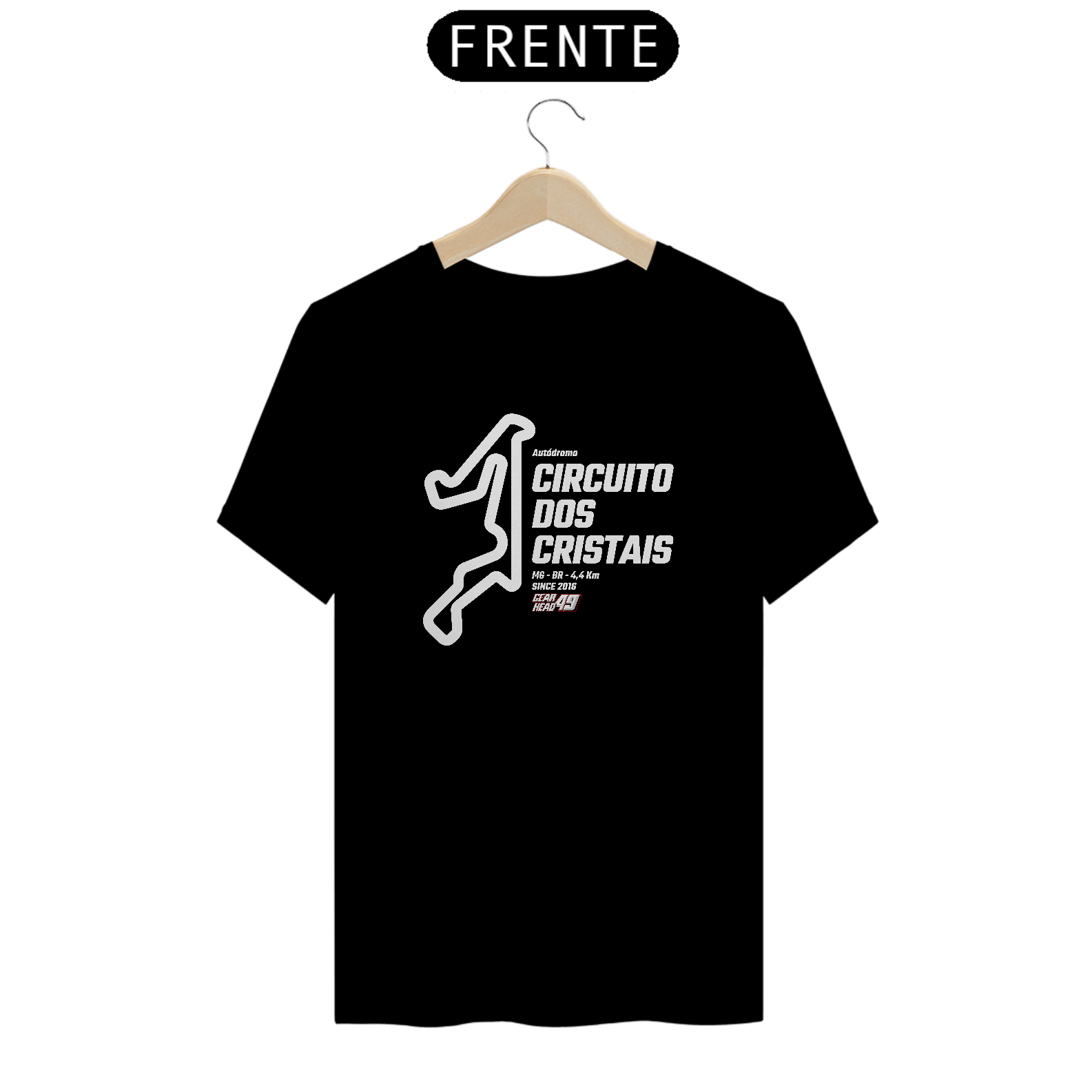 Camiseta Pistas - Circuito dos Cristais - Estampa Branca
