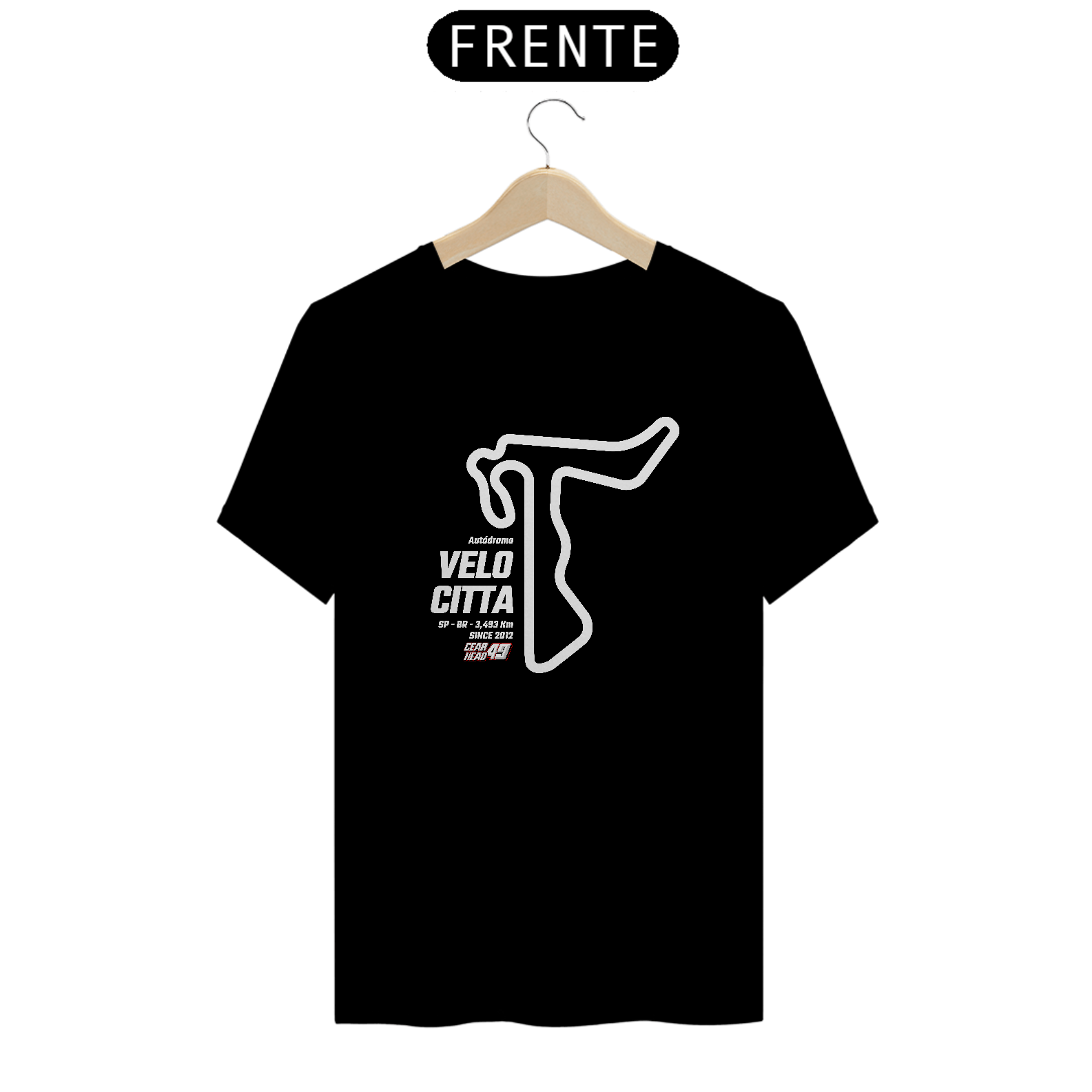 Camiseta Pistas - Velocitta - Estampa Branca