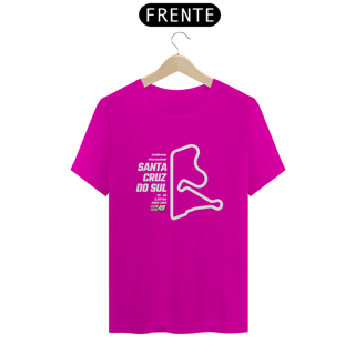 Nome do produto Camiseta Pistas - Sta Cruz do Sul - Estampa Branca