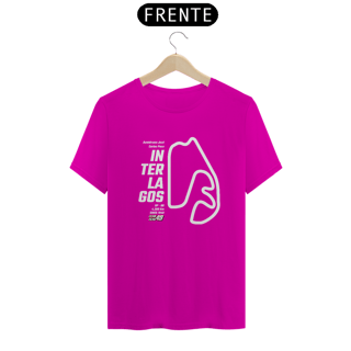 Nome do produto Camiseta Pistas - Interlagos - Estampa Branca