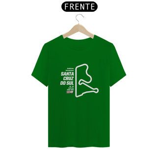 Nome do produto Camiseta Pistas - Sta Cruz do Sul - Estampa Branca