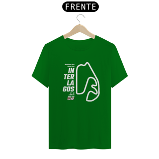 Nome do produto Camiseta Pistas - Interlagos - Estampa Branca