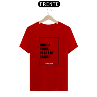 Nome do produto Camiseta Torce a Porca - Estampa Preta