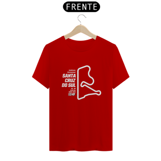Nome do produto Camiseta Pistas - Sta Cruz do Sul - Estampa Branca
