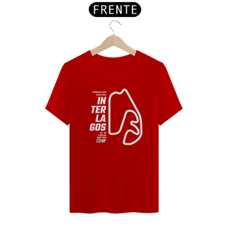 Nome do produto Camiseta Pistas - Interlagos - Estampa Branca