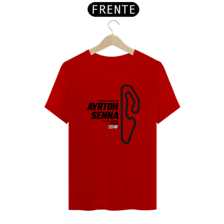 Nome do produto Camiseta Pistas - Ayrton Senna - Estampa Preto