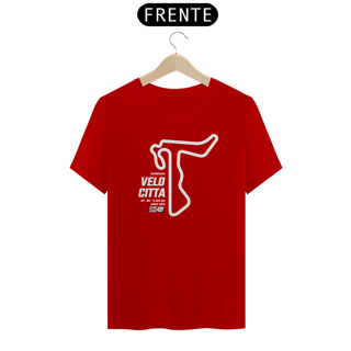 Nome do produto Camiseta Pistas - Velocitta - Estampa Branca