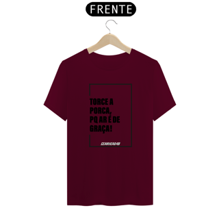 Nome do produto Camiseta Torce a Porca - Estampa Preta