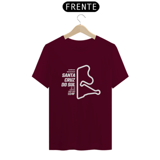 Nome do produto Camiseta Pistas - Sta Cruz do Sul - Estampa Branca