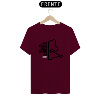 Nome do produto Camiseta Pistas - Santa Cruz do Sul - Estampa Preto