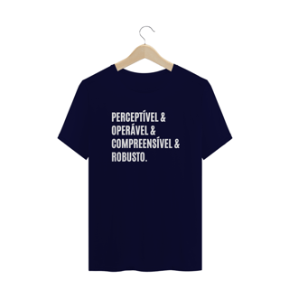 Nome do produto Camiseta Plus size Princípios da WCAG