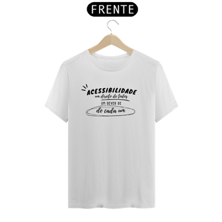 Nome do produto Camiseta Acessibilidade é um direito