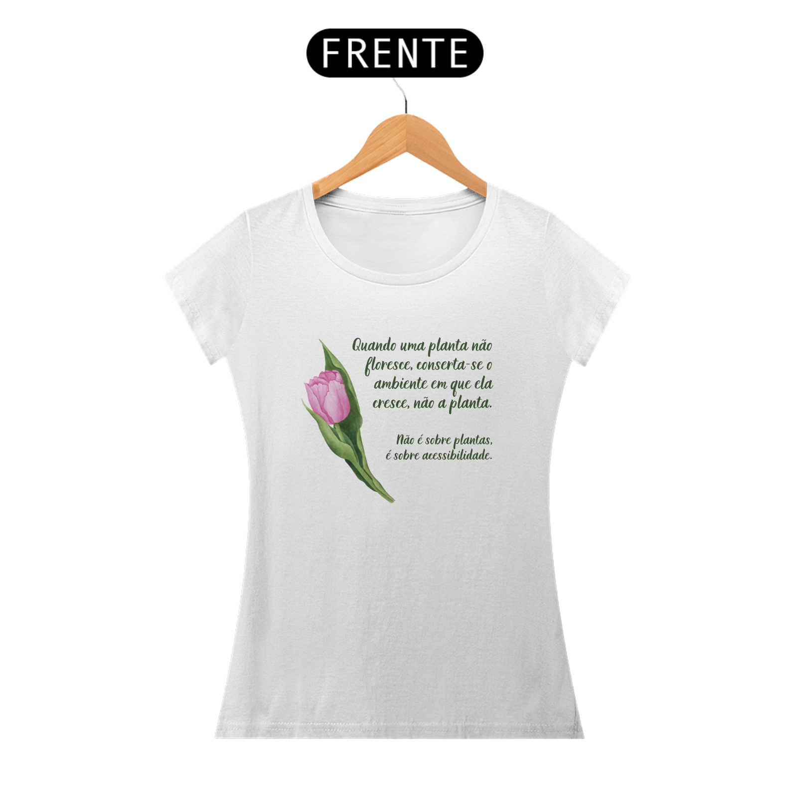 Camiseta feminina Florescer